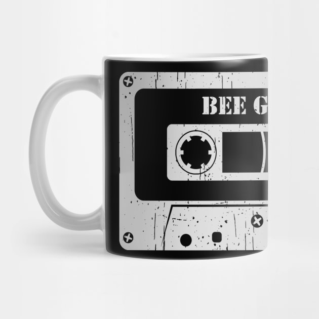 Bee Gees - Vintage Cassette White by FeelgoodShirt